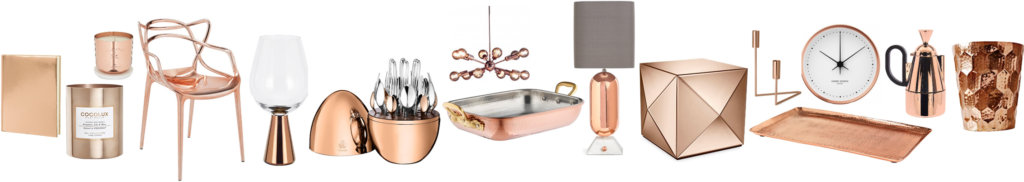 Simple ways to incorporate the rose gold trend inside your home