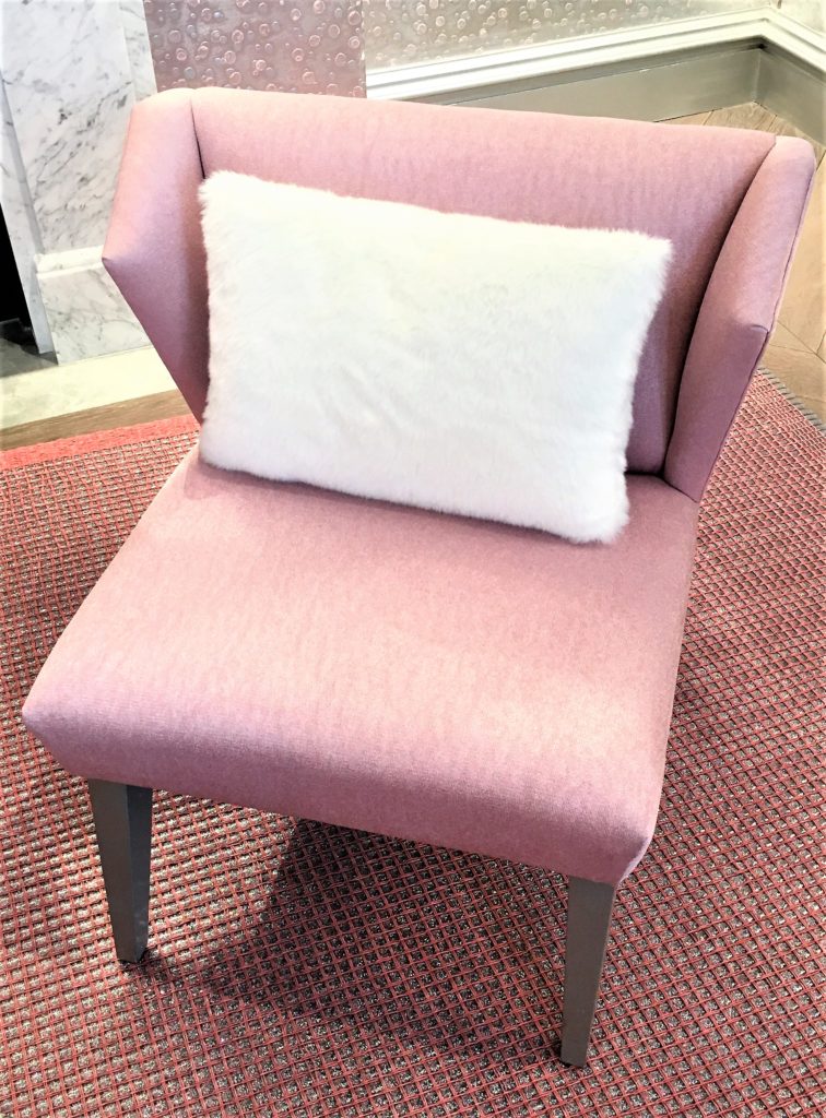 Millennial pink is hot! The shade that keeps on giving is not only for fashion but looks great in your home too. This pretty chair is Dior Home. Click on the post for more...
