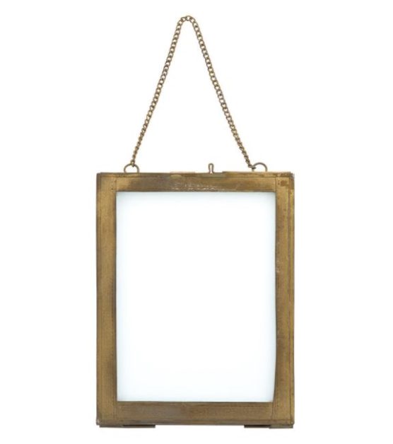 Azizi Wall Hung Frame in Antique Brass GIRL ABOUT HOUSE
