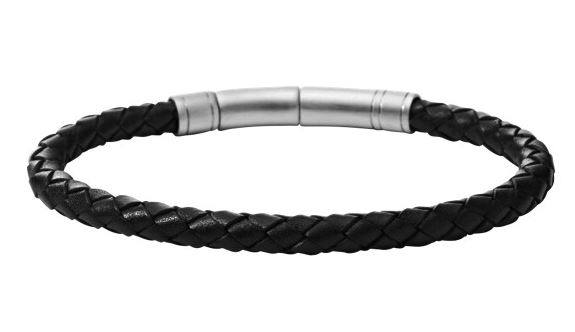 Festive Gift - Fossil - Braided Bracelet - Black