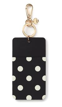 Festive Gift - Kate Spade - 'Why Hello There' Luggage Tag - Black Dot