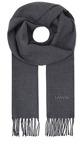 Festive Gift - Lanvin - Logo Embroidered Wood Scarf