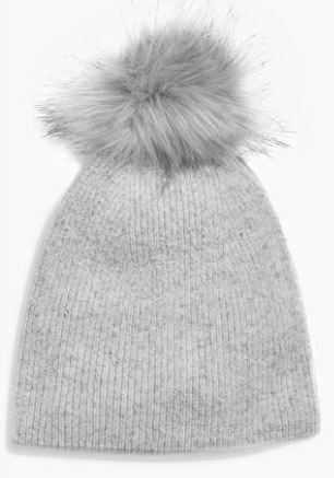 Festive Gift - Next - Cashmere Blend Pom Hat - Grey