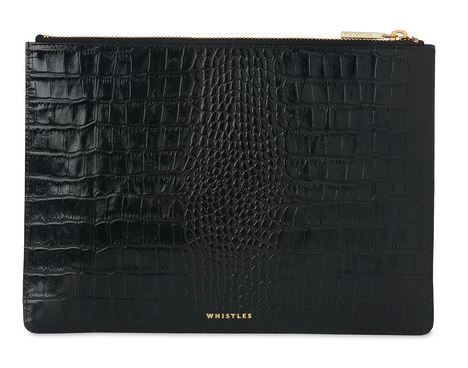 Festive Gift - Whistles - Shiny Croc Medium Clutch