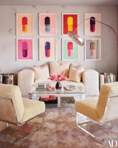 Wall art: The statement piece vs the eclectic salon hang, the pared back abstract or busy print. When considering what type of piece to choose, the space in question will likely lend itself to a preferred outcome (we will look at this more in the follow-up post). Cues can also been taken from your personal style.