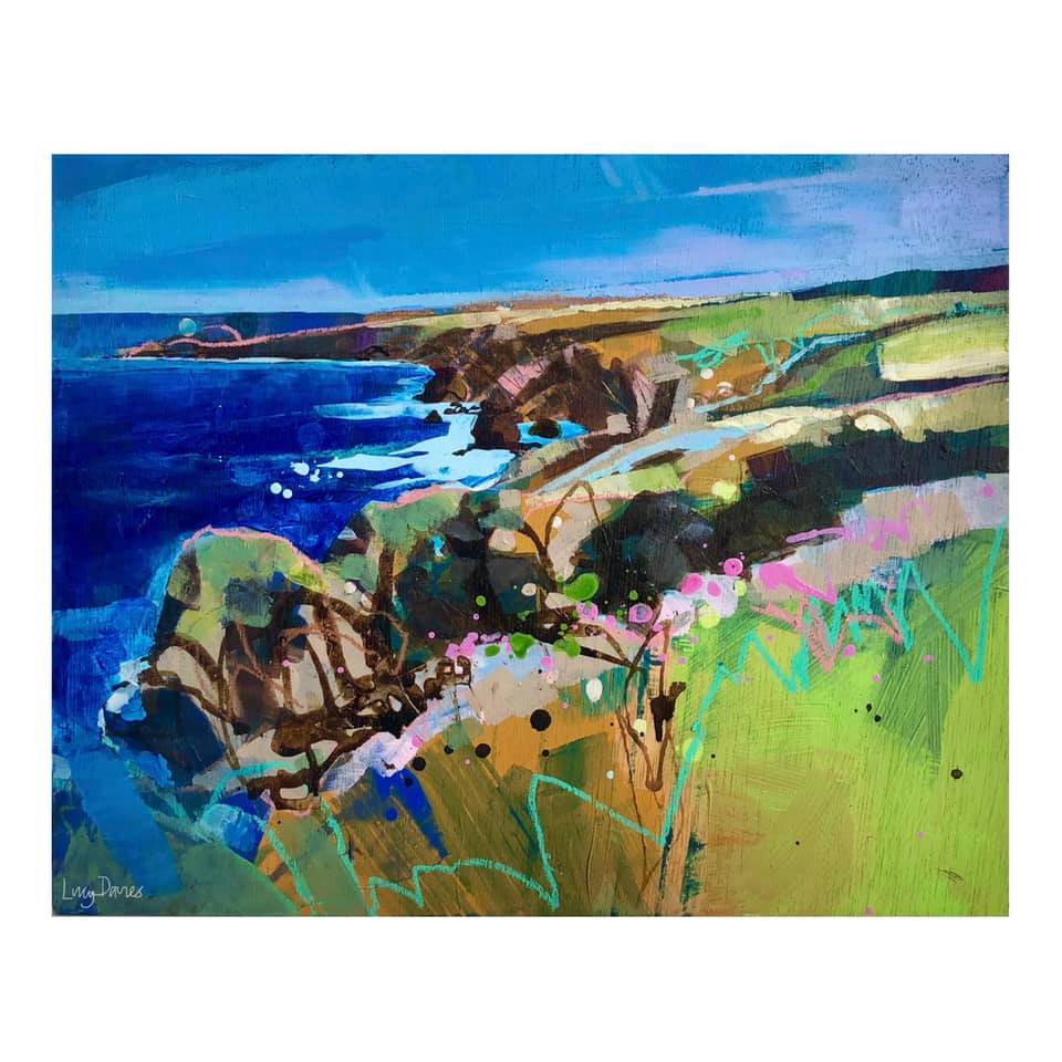 Lucy Davies Art GIRL ABOUT HOUSE