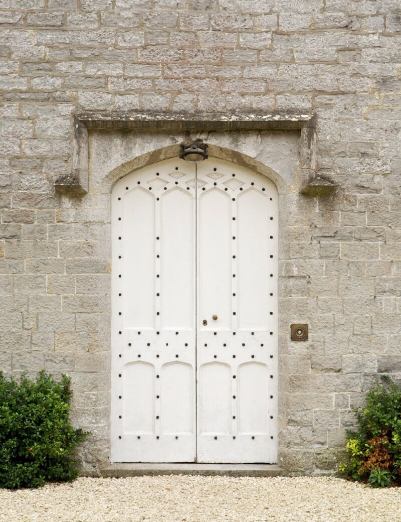 Front Door in Farrow and Ball Wimborne White GIRL ABOUT HOUSE